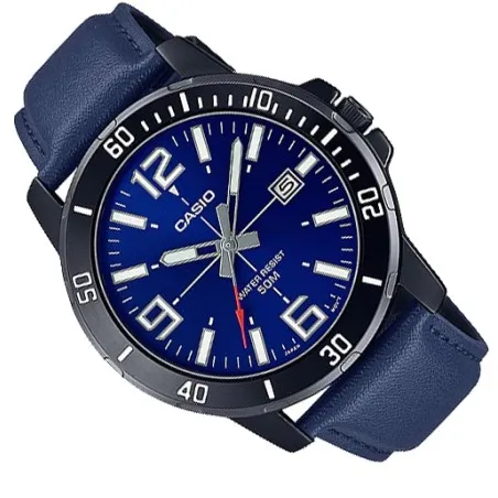 CASIO - Montre pour hommes MTP-VD01BL-2BVUDF - Bleu - Casio