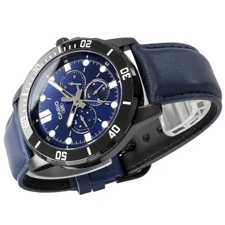 CASIO - Montre pour hommes MTP-VD300BL-2EUDF - Bleu - Casio