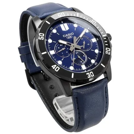 CASIO - Montre pour hommes MTP-VD300BL-2EUDF - Bleu - Casio