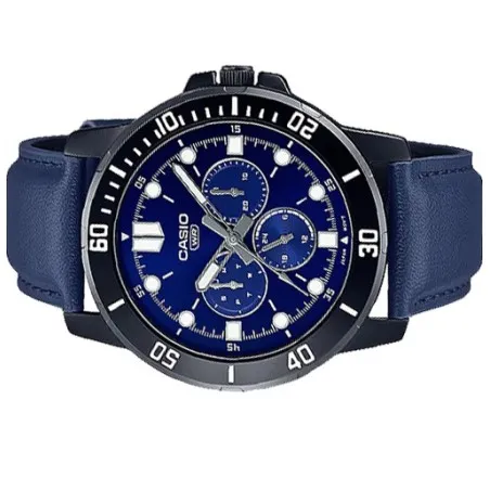 CASIO - Montre pour hommes MTP-VD300BL-2EUDF - Bleu - Casio