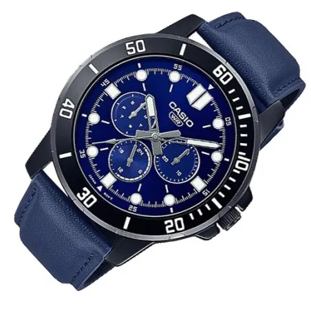 CASIO - Montre pour hommes MTP-VD300BL-2EUDF - Bleu - Casio