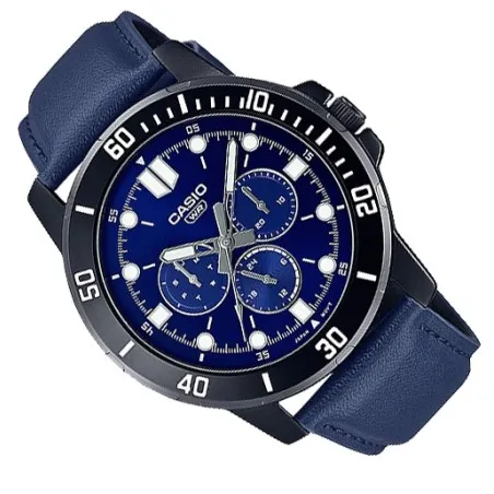 CASIO - Montre pour hommes MTP-VD300BL-2EUDF - Bleu - Casio