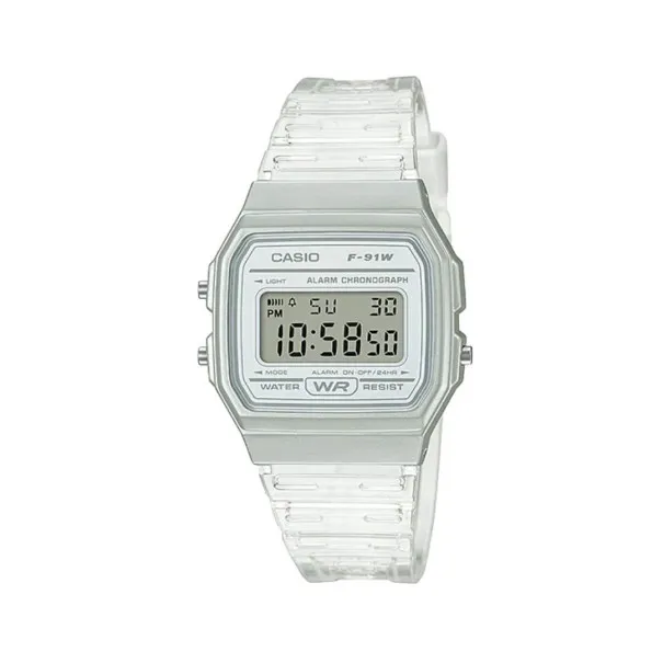 CASIO - Montre pour hommes et femmes F-91WS-7DF - Argent - Casio