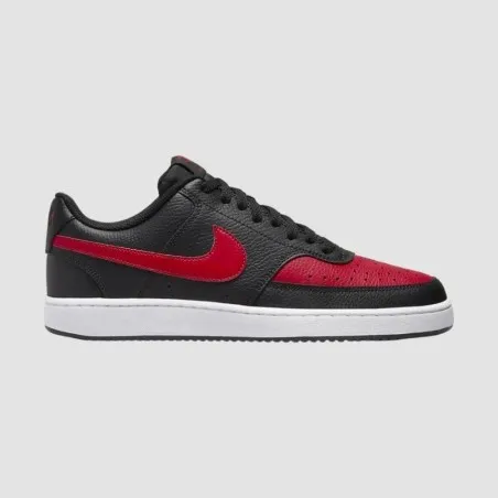 Nike Homme – Nike Chaussures Court Vision Lo – Rouge Noir - NIKE