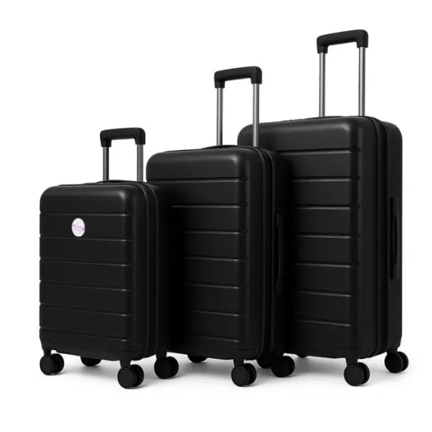 New Style Bag ENSEMBLE DE 3 VALISES INCASSABLE 4 ROUES - NOIR - new style bag