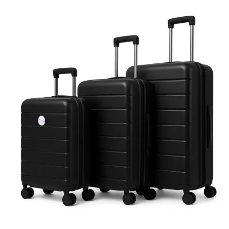 New Style Bag ENSEMBLE DE 3 VALISES INCASSABLE 4 ROUES - NOIR - new style bag