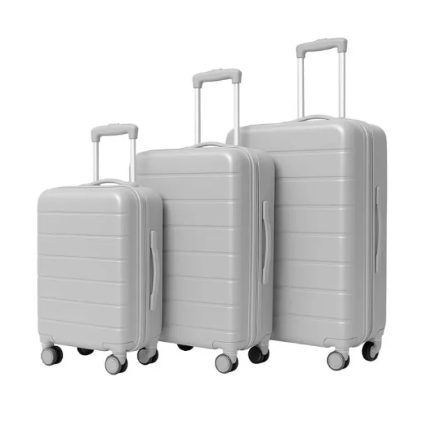 New Style Bag  EBLE DE 3 VALISES INCASSABLE 4 ROUES-NSEM GRIS - new style bag