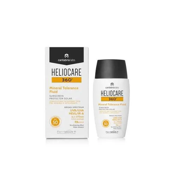 HELIOCARE 360 MINERAL TOLERANCE FLUID SPF50 50ML - HELIOCARE