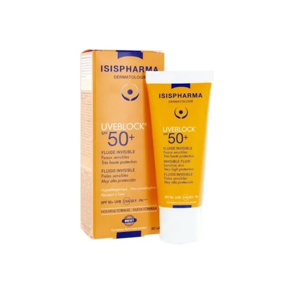 ISISPHARMA UVEBLOCK 50+ FLUIDE INVISIBLE 40ML - ISISPHARMA