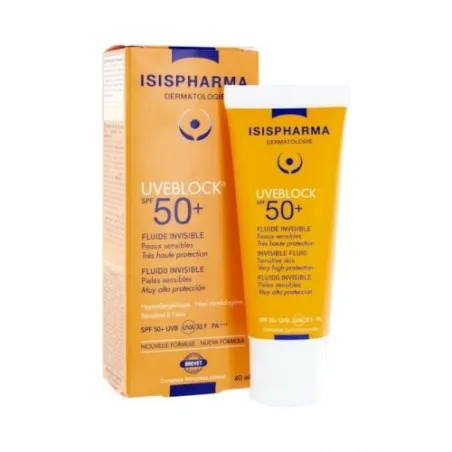 ISISPHARMA UVEBLOCK 50+ FLUIDE INVISIBLE 40ML - ISISPHARMA