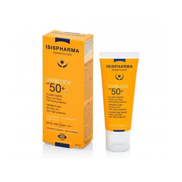 ISISPHARMA UVEBLOCK 50+ FLUIDE TEINTE 40ML - ISISPHARMA