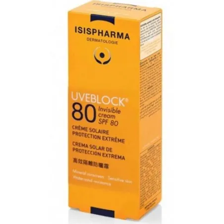 ISISPHARMA UVEBLOCK CREME SPF80 INVISIBLE 40ML - ISISPHARMA