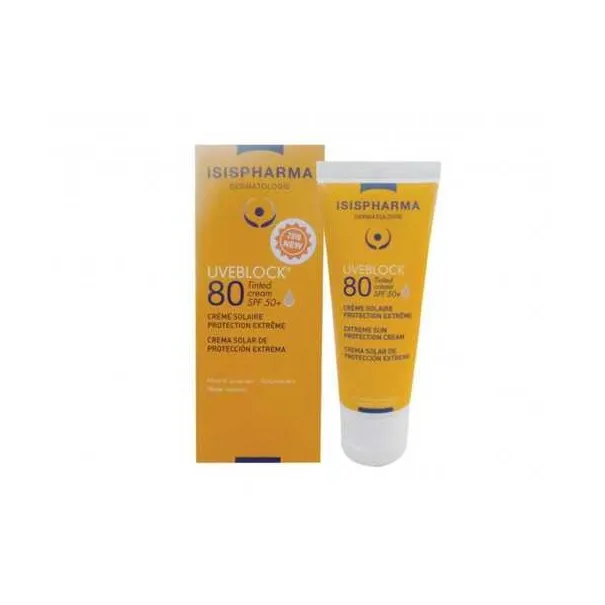 ISISPHARMA UVEBLOCK ECRAN SPF80 TEINTE 40ML - ISISPHARMA