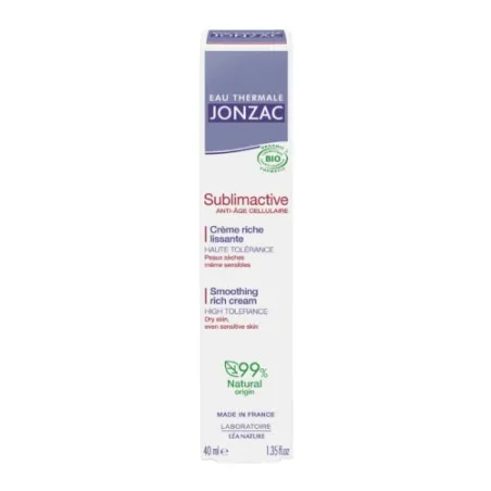 JONZAC SUBLIMACTIVE CREME RICHE LISSANTE ANTI-AGE 40ML - 