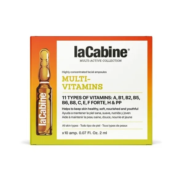 LA CABINE AMPOULES MULTIVITAMINES 10X2ML - LA CABINE