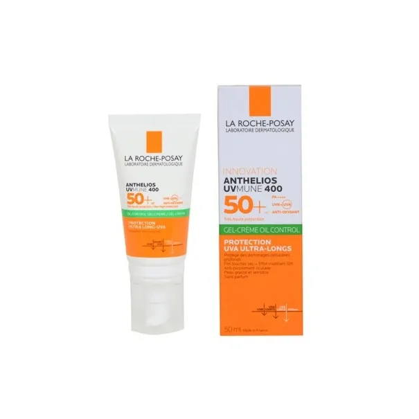 LA ROCHE POSAY ANTHELIOS UVMUNE 400 OIL CONTROL GEL CREME INVISIBLE SPF50+ 50ML - 