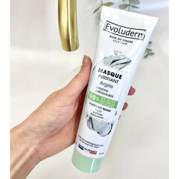 Evoluderm Masque Visage Anti Point Noirs Purifiant À L'Argile 150ml - evoluderm