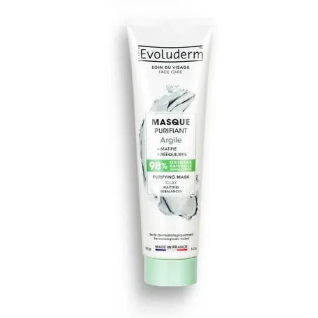 Evoluderm Masque Visage Anti Point Noirs Purifiant À L'Argile 150ml - EVOLUDERM