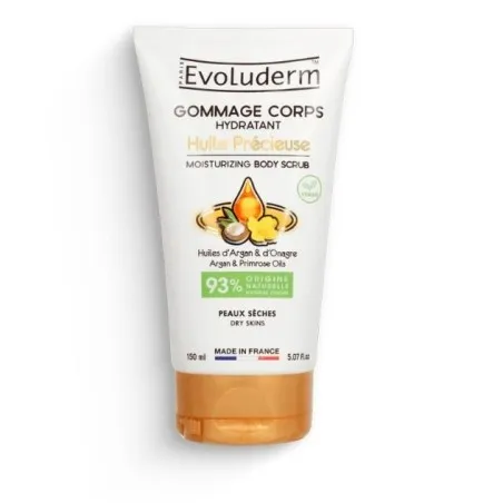EVOLUDERM Gommage Corps Hydratant Huiles Précieuse 150ml - EVOLUDERM