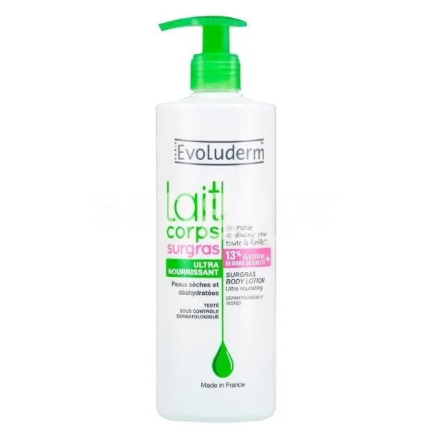 Evoluderm Lait Corps Surgras Ultra Nourrissant 500 Ml - evoluderm