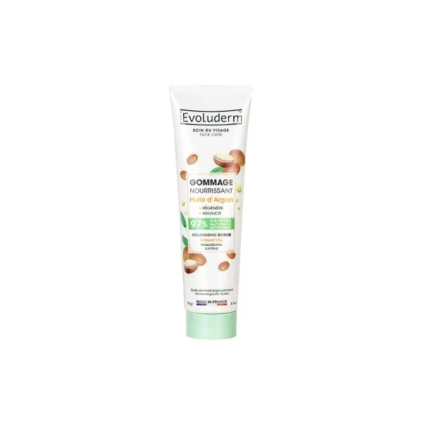Gommage Soin De Visage Nourrissant À L'Huile D'Argan 150 G Evoluderm - evoluderm
