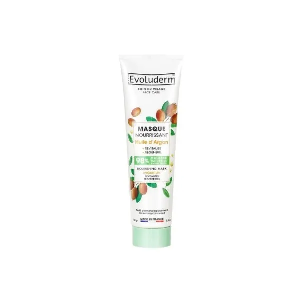 EVOLUDERM Masque Soin De Visage Nourrissant À L'Huile D'Argan 150 G - evoluderm