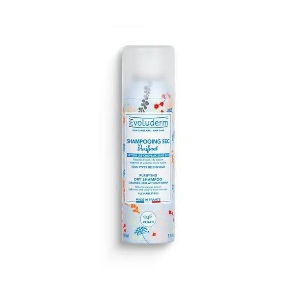 Evoluderm Shampoing Sec Tous Types De Cheveux 200 ML - evoluderm