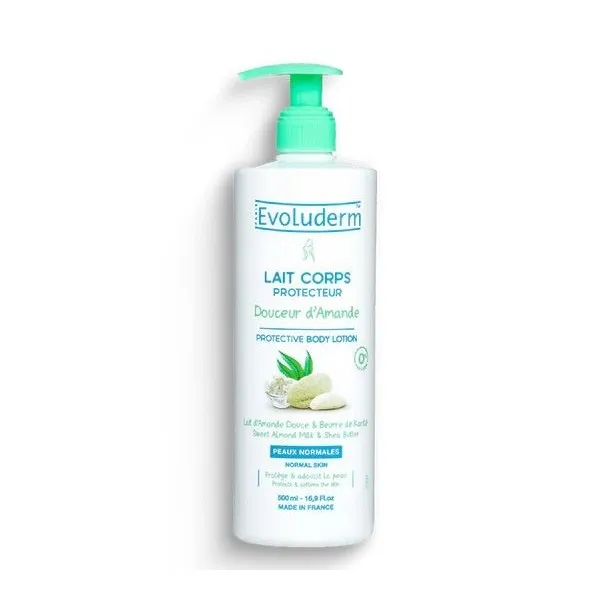 Lait De Corps Protecteur Amande Douce Et Beurre De Karité 500ML - evoluderm