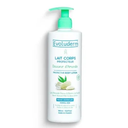 Lait De Corps Protecteur Amande Douce Et Beurre De Karité 500ML - evoluderm