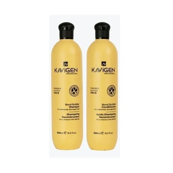 Kavigen Shampoing Reconstructeur Sans Sulfate 500ml + Après Shampoing 500ml - KAVIGEN