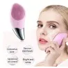 Sonic Brosse Nettoyante Électrique En Silicone Pour Le Visage Rose - SONIC