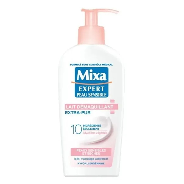 MIXA Lait Démaquillant Extra Pur Peau Sensible Et Séches 200 Ml - mixa