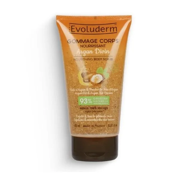 EVOLUDERM Gommage Corps Nourrissant Argan Divin 150ml - EVOLUDERM