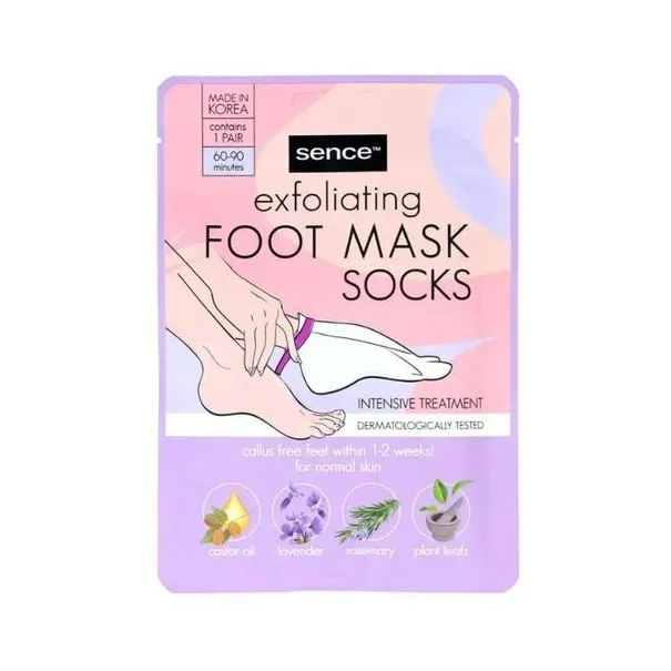 SENCE 2 Masques Chaussettes Exfoliantes Pour Les Deux Pieds 40g - Sence