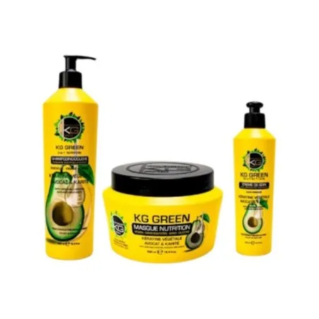 Pack Soin KeraGold – KeraGreen Shampoing 3en1 & Crème Soin & Masque - KERAGOLD