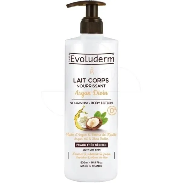 Evoluderm Lait Corps Nourrissant Argan Divin 500 ML - evoluderm