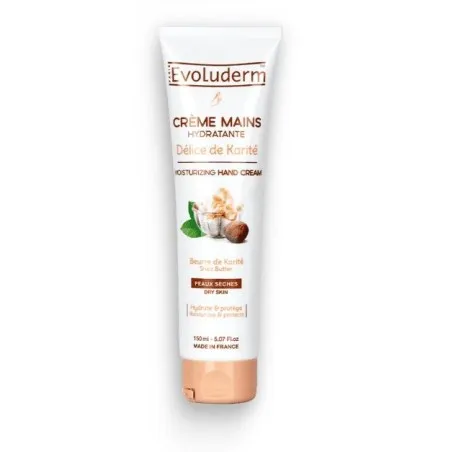 Evoluderm Crème Main Hydratatnte & Protectrice Au Délice De Karité 150ml - EVOLUDERM
