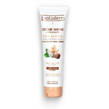 Evoluderm Crème Main Hydratatnte & Protectrice Au Délice De Karité 150ml - EVOLUDERM