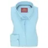 Chemise Homme Angelo Ricci Regular Fit en Oxford Uni - Bleu Azur - Angelo Ricci
