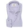Chemise femme blanche à Rayures mauve - Angelo Ricci