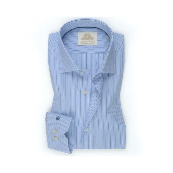 Chemise à rayures bleu nuit - Angelo Ricci