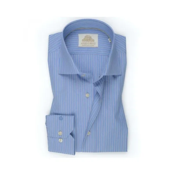 Chemise à rayures marine - Angelo Ricci
