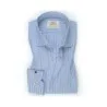 Chemise bleu à Rayures blanches et bleu marine - Angelo Ricci