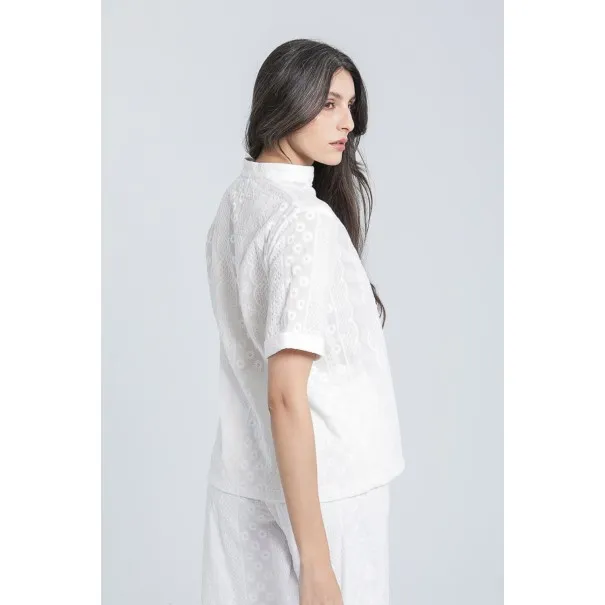 Bermuda en broderie anglaise - Estelle
